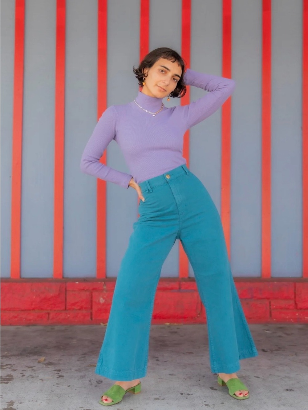 Big Bud Press Bell Bottoms in Royal Blue
